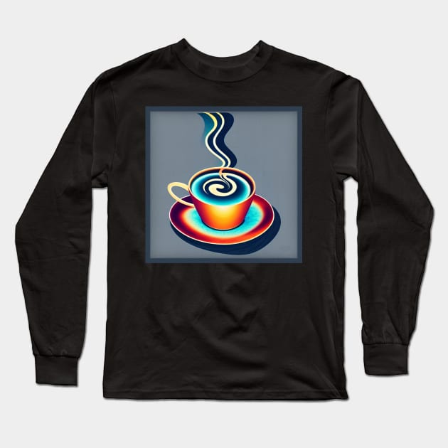 Cup of Tea or Coffee Long Sleeve T-Shirt by ArtistsQuest